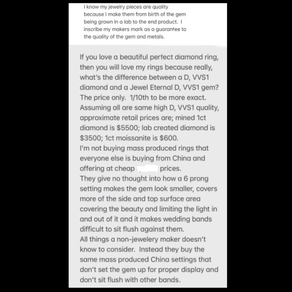 2ct D, VVS1 Moissanite Pendant - Argentium Silver - Picture 6 of 15